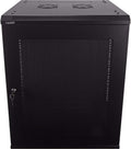 15U Wallmount Cabinet Enclosure 19-Inch Server Network Rack with Locking Perforated Door Black T1688