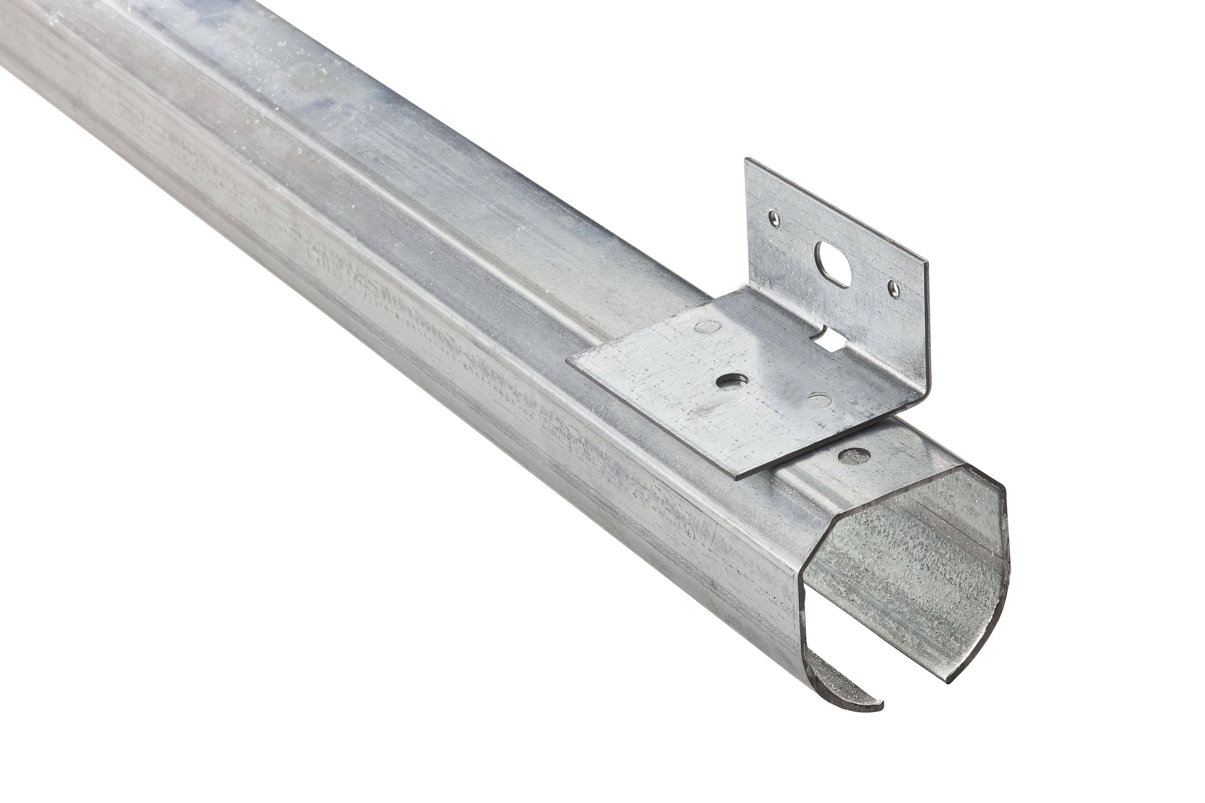 Galvanized Face-Mount Round Rail H601