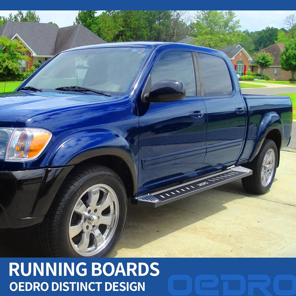 Textured Black Steel Running Boards Side Step Rails G9716