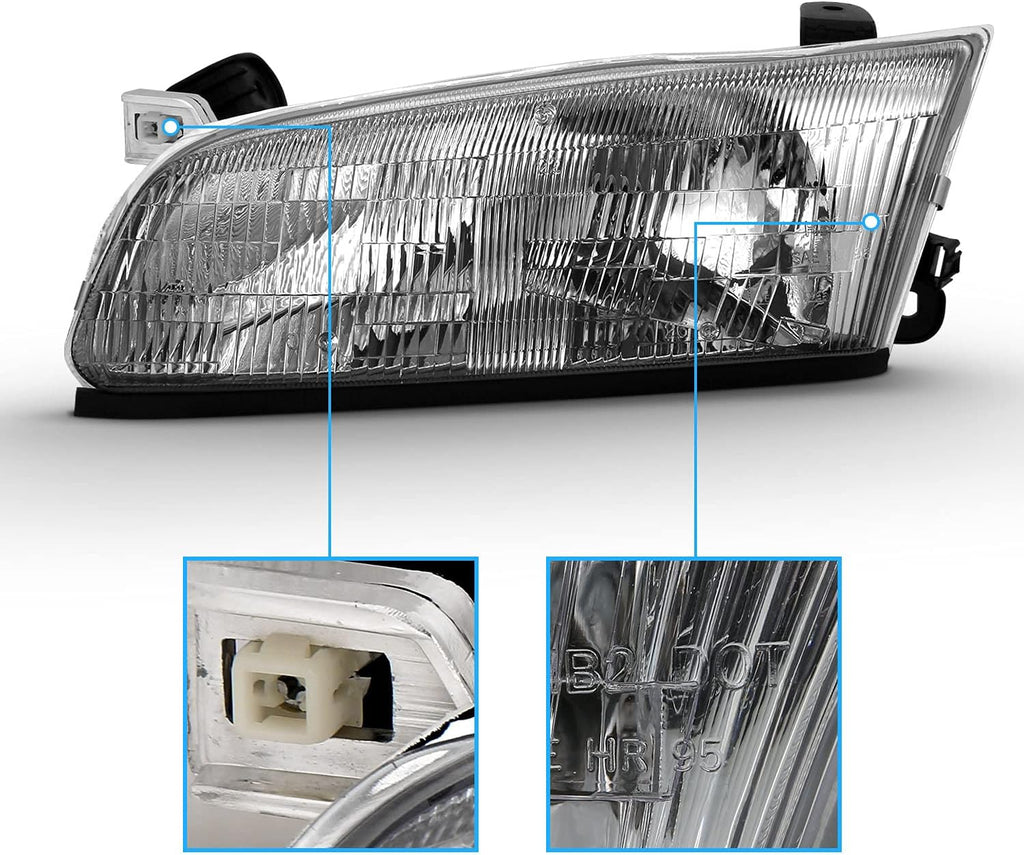 Chrome Replacement Headlights for Toyota Camry B759