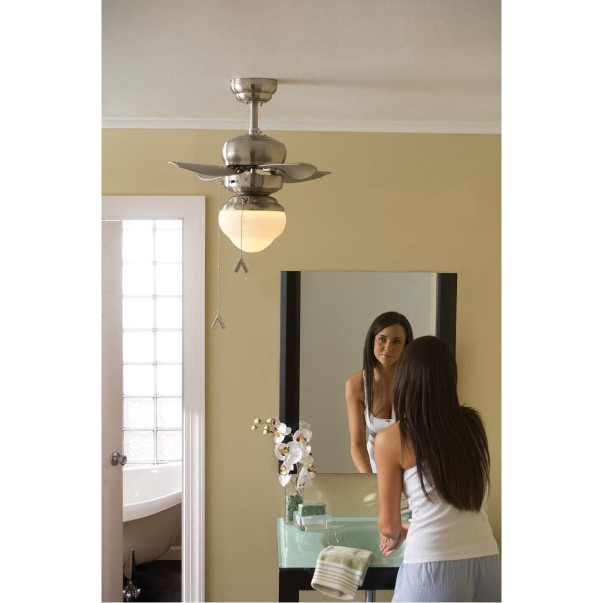 White 4-Blade 20x22 Mini Indoor Ceiling Fan A39070