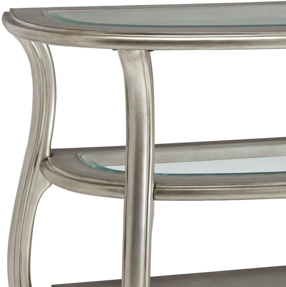 Silver Glass Accent Console Table R63244