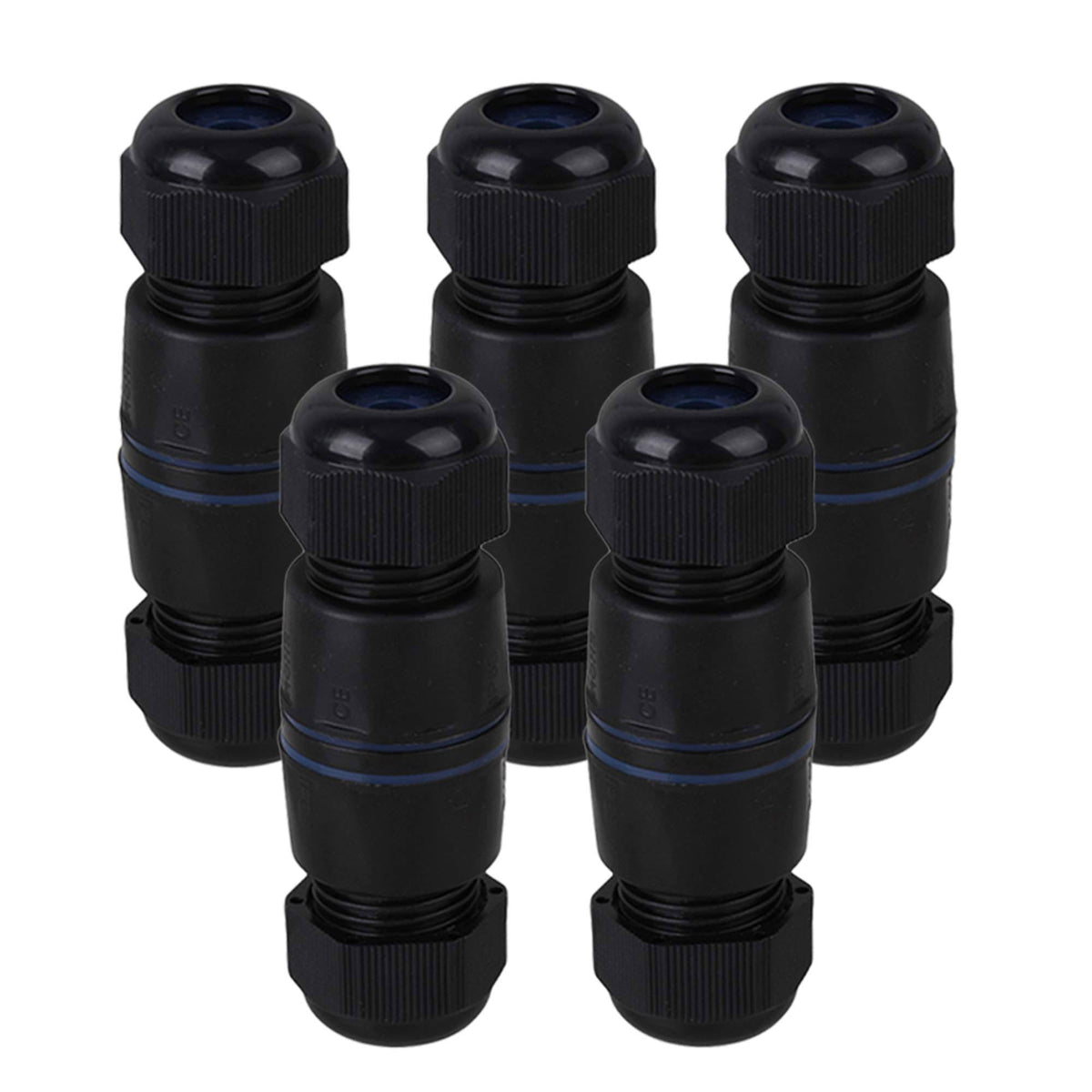 RJ45 Coupler Underwater Ethernet LAN IP68 Cable Wire Connector M25 Gland No Shielded Double Cable L825