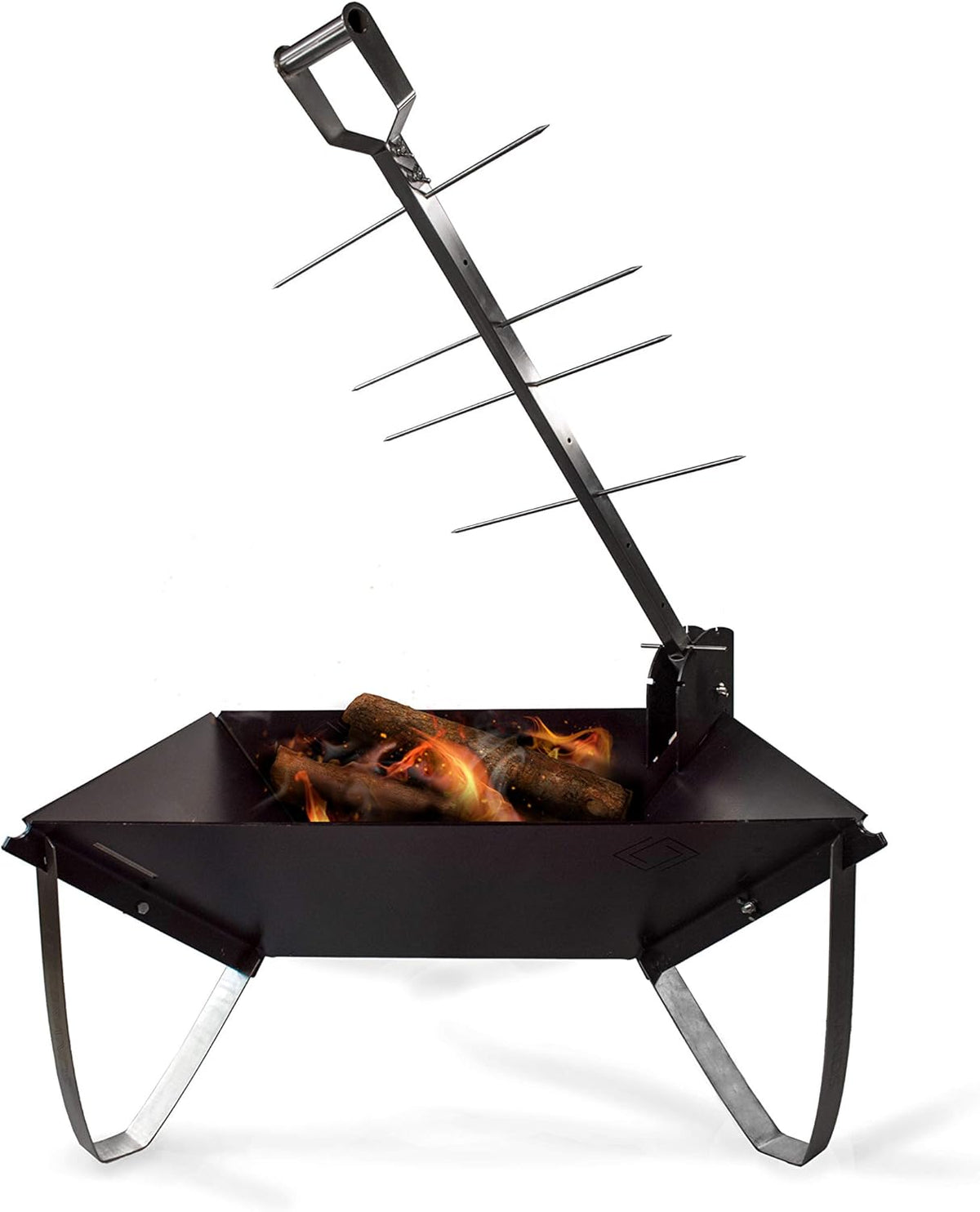 Wood Burning Grill with Cooking Stake M217