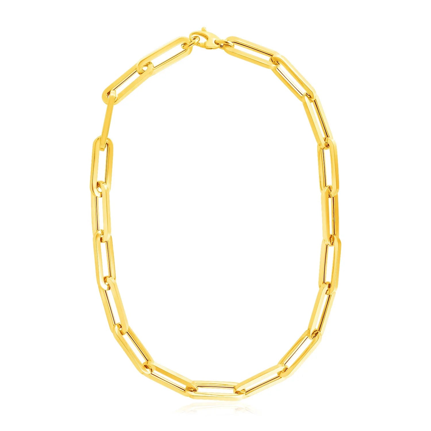 14K Yellow Gold Fancy Necklace 18'' M240