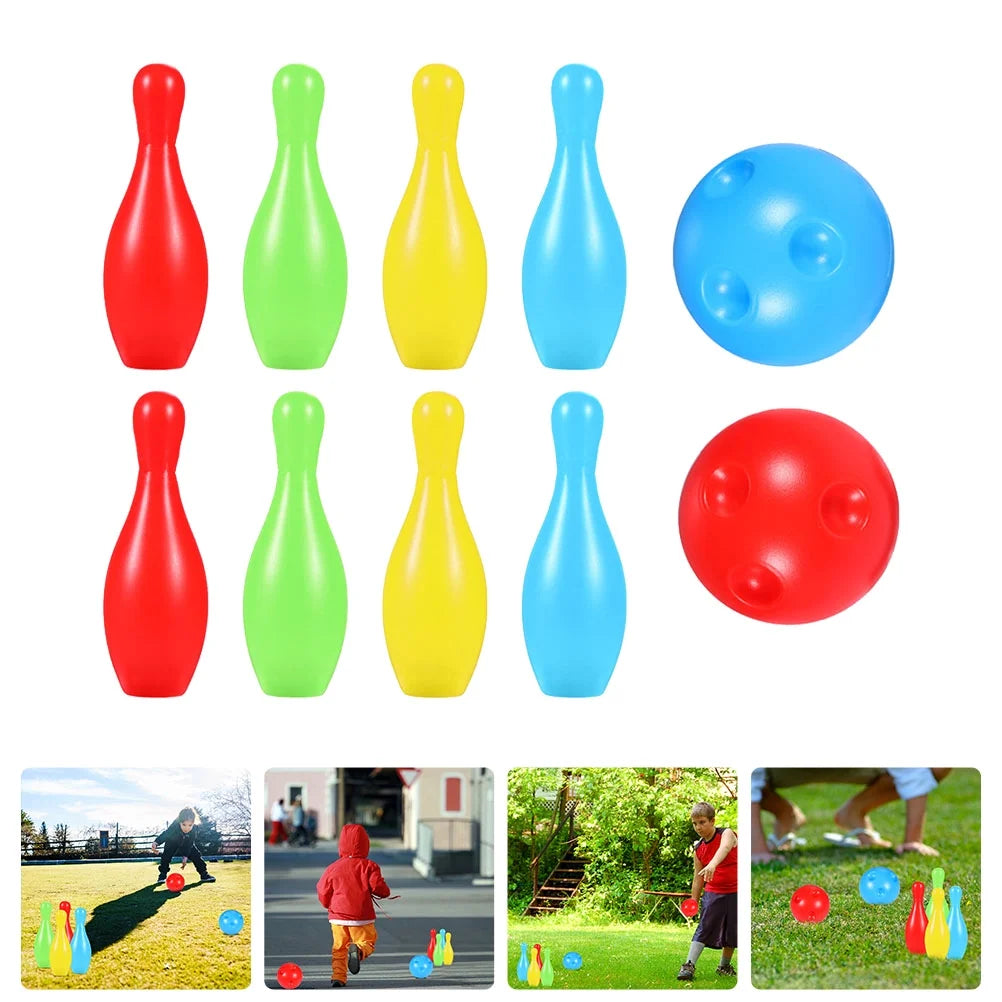 Bowling Game Set Kids Toys Indoor Outdoor J16630