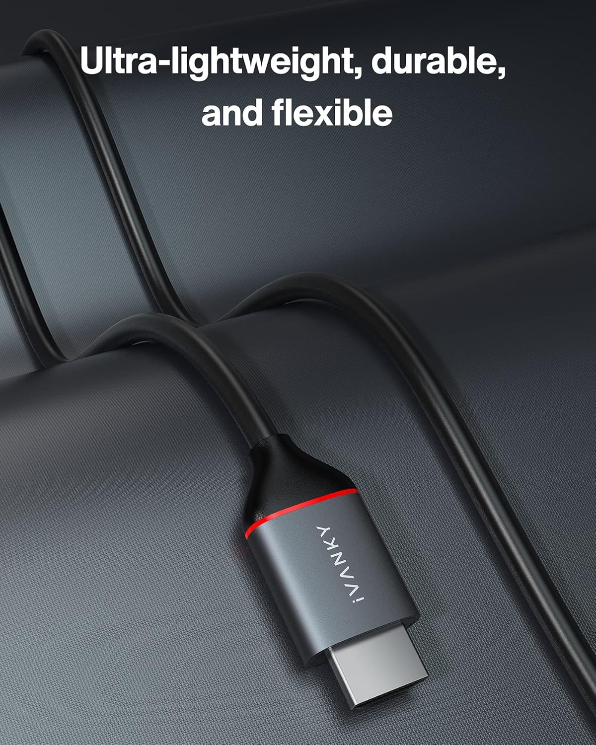 4K HDMI 2.0 Cable 50 ft, 18Gbps, Pack of 2 A273565