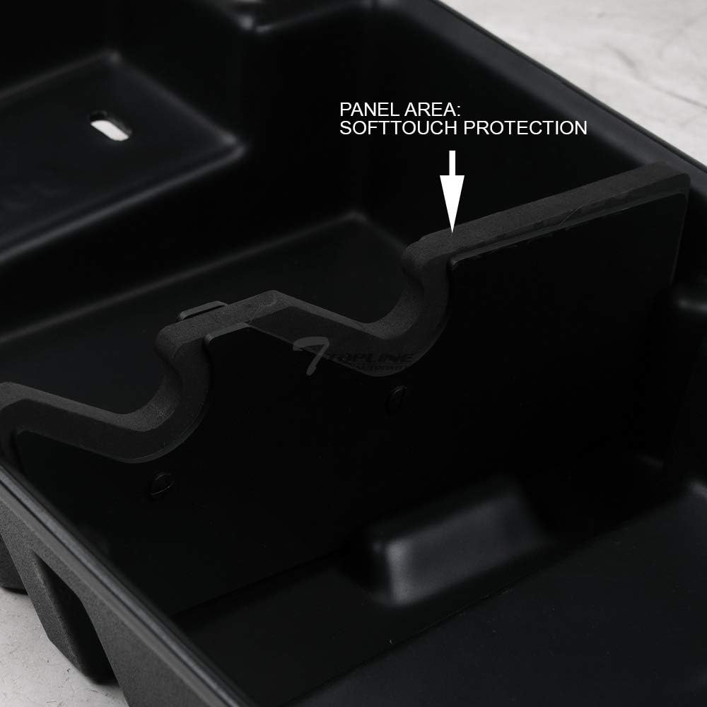 Black Gearbox Underseat Storage Box for Ford Superduty Crew Cab W3682