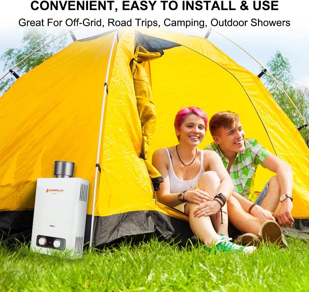 1.58 GPM Outdoor Propane Tankless Water Heater with S/S Rain Cap E304