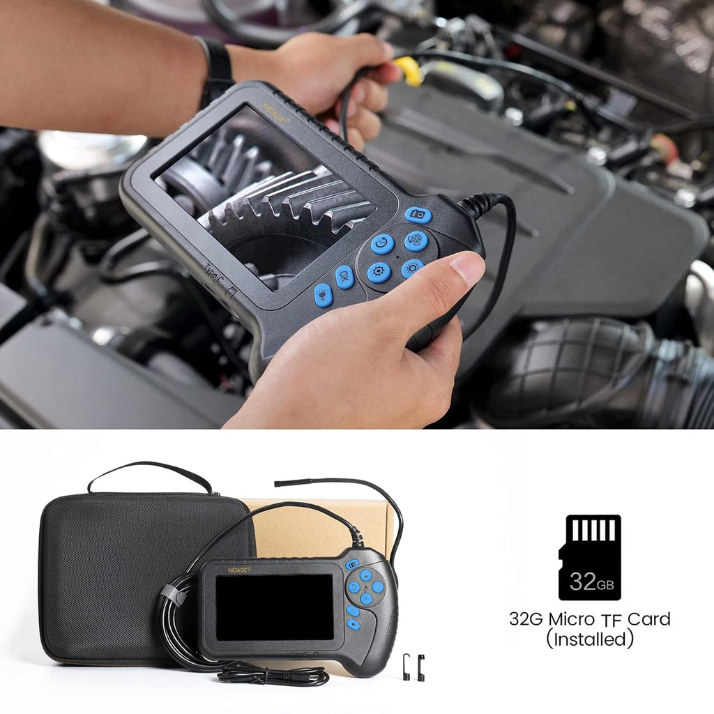 1080P Dual Lens Inspection Camera with 16.5FT Cable E91294