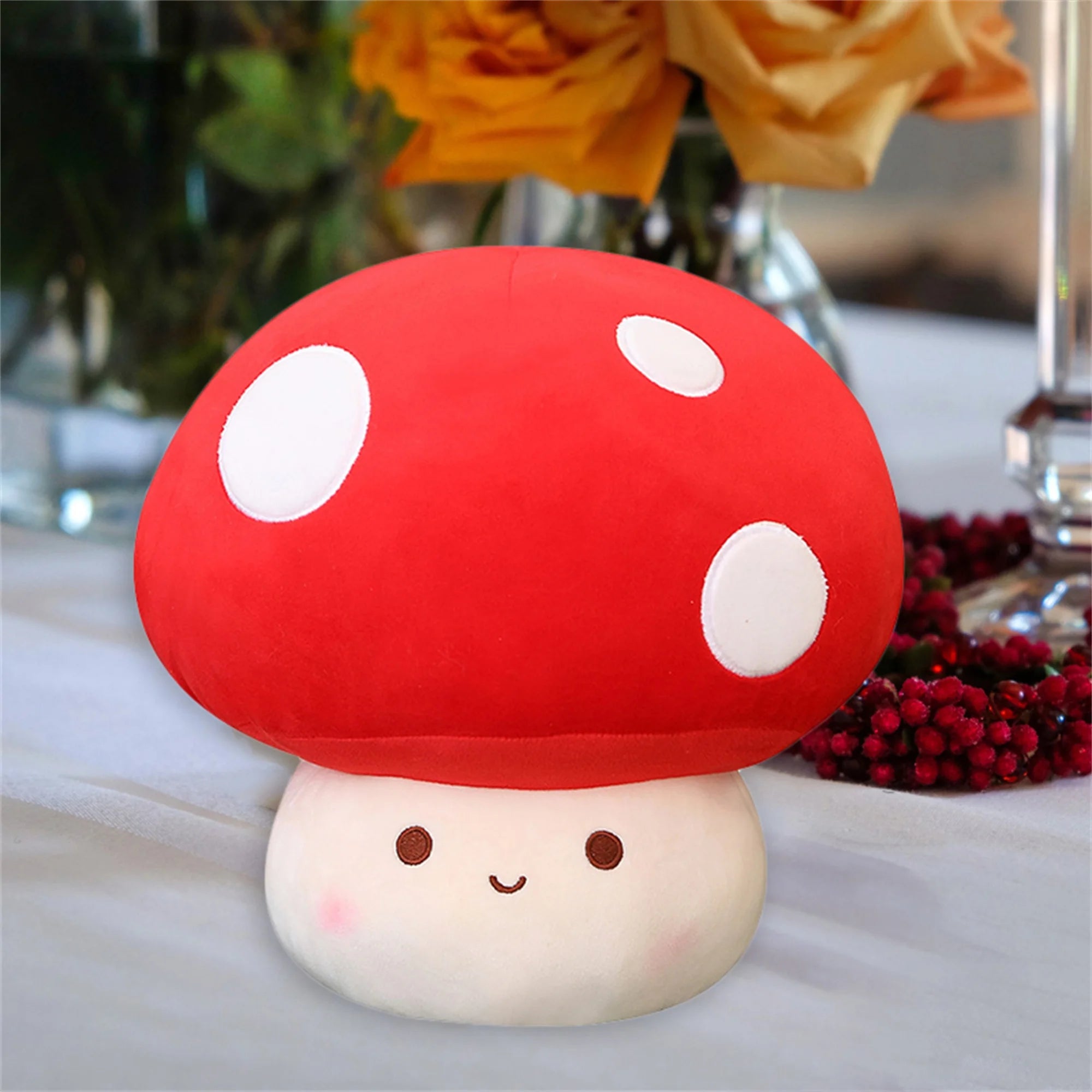 Cute Mushroom Plush Toy Stuffed Doll Pillow X89675