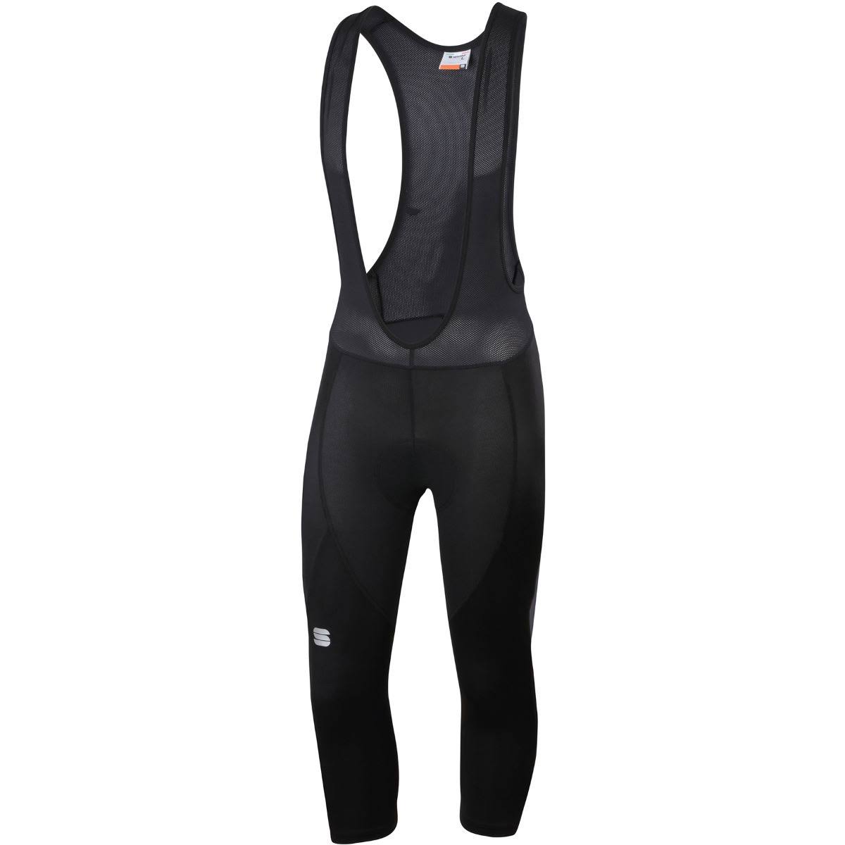 Black 3/4 Bib Tights Z539