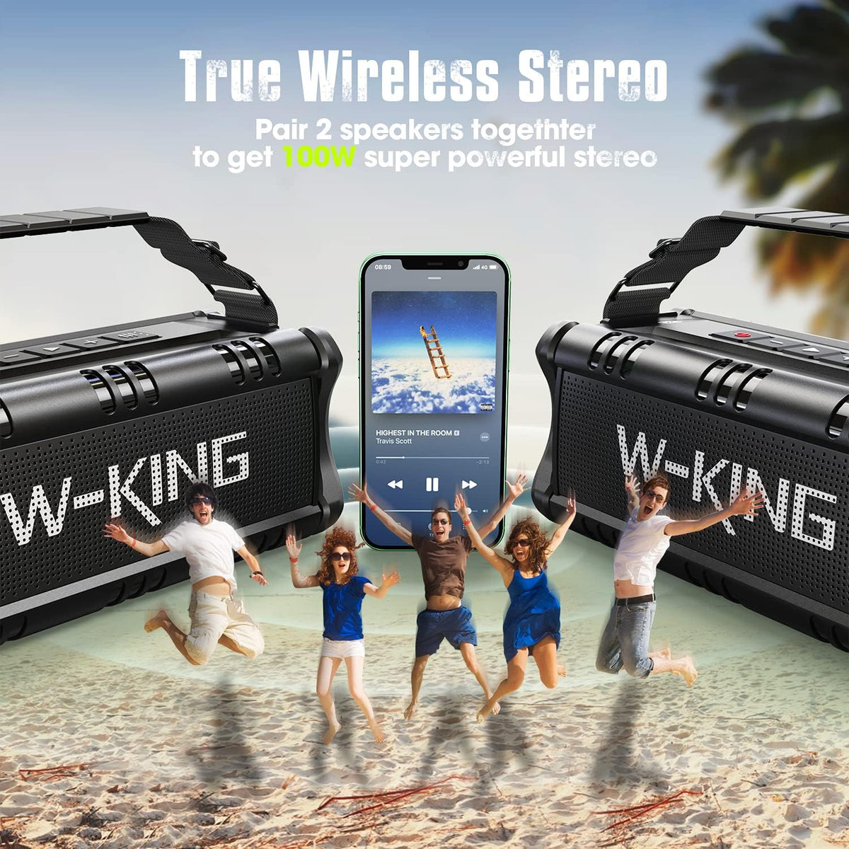 IPX6 Waterproof Outdoor Portable Bluetooth Speaker S62921
