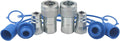 2-Sets 1/4'' Ag ISO5675 Carbon Steel Hydraulic Quick Disconnect Coupling with Dust Cap O966