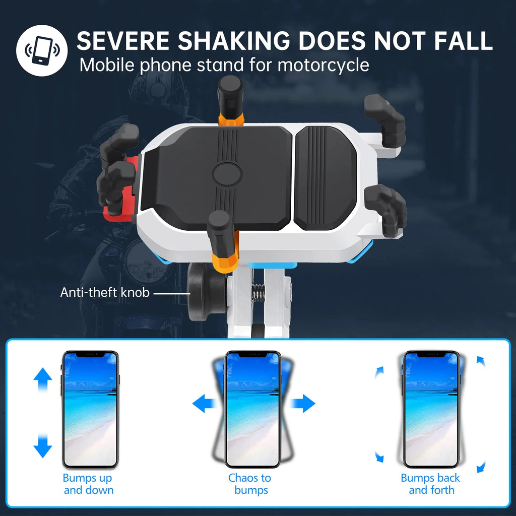 Waterproof Motorcycle Cell Phone Holder with 360° Rotation Z675