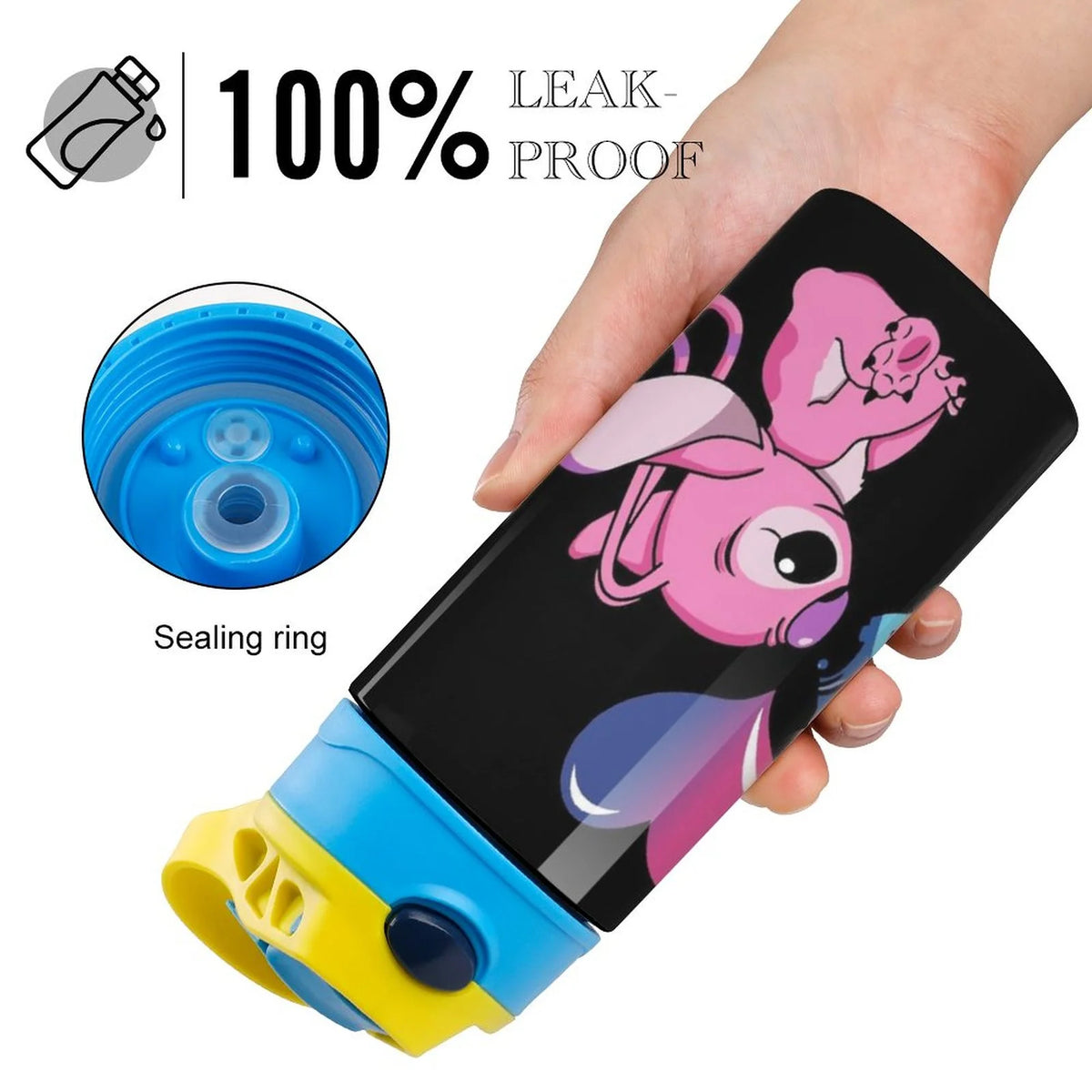 Stainless Steel Vacuum Insulated Water Bottle With Straw P53388