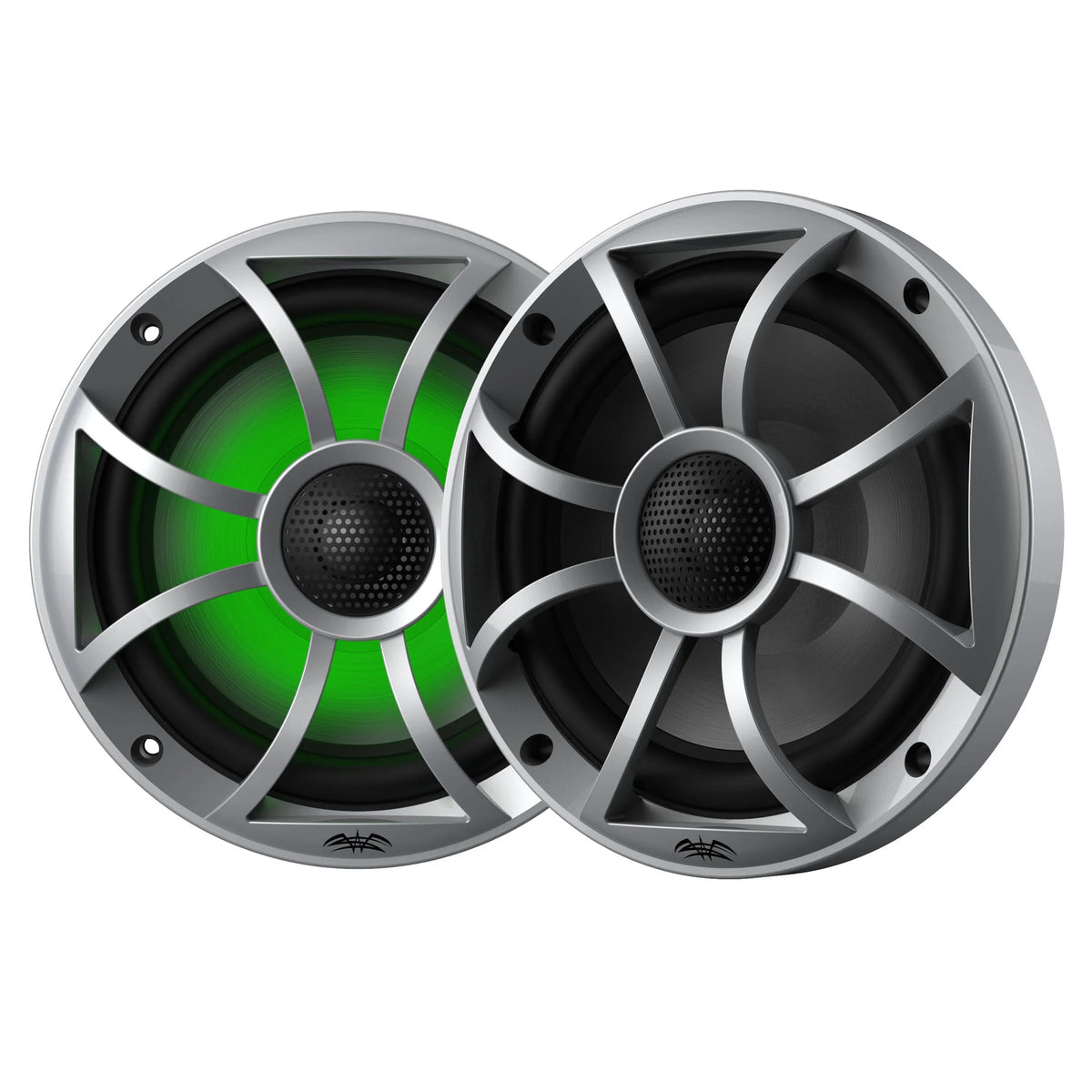 Marine AM/FM/BT Stereo with 2 Pair 6.5" RGB Marine Coaxial Speakers T3321