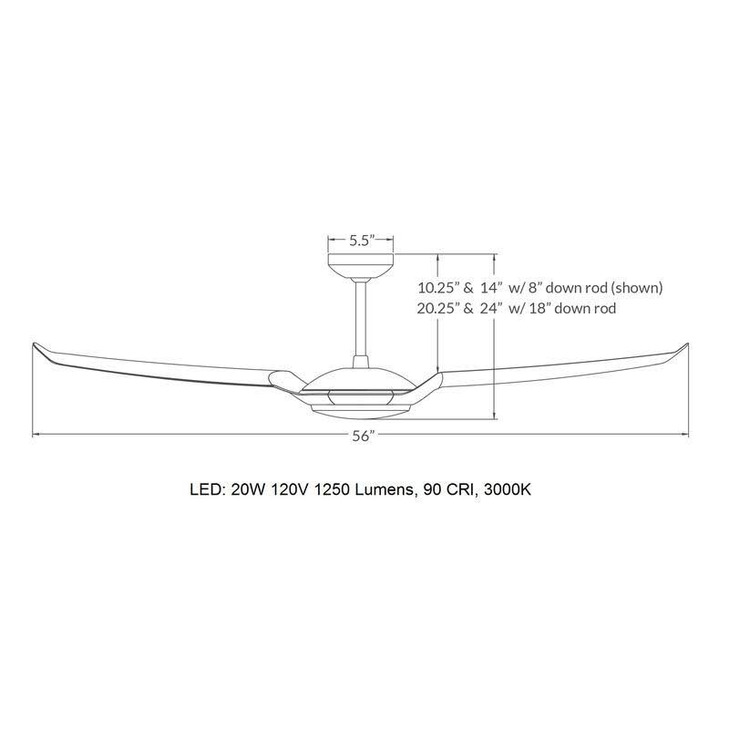 IC/Air3 56x22 Ceiling Fan Z65079