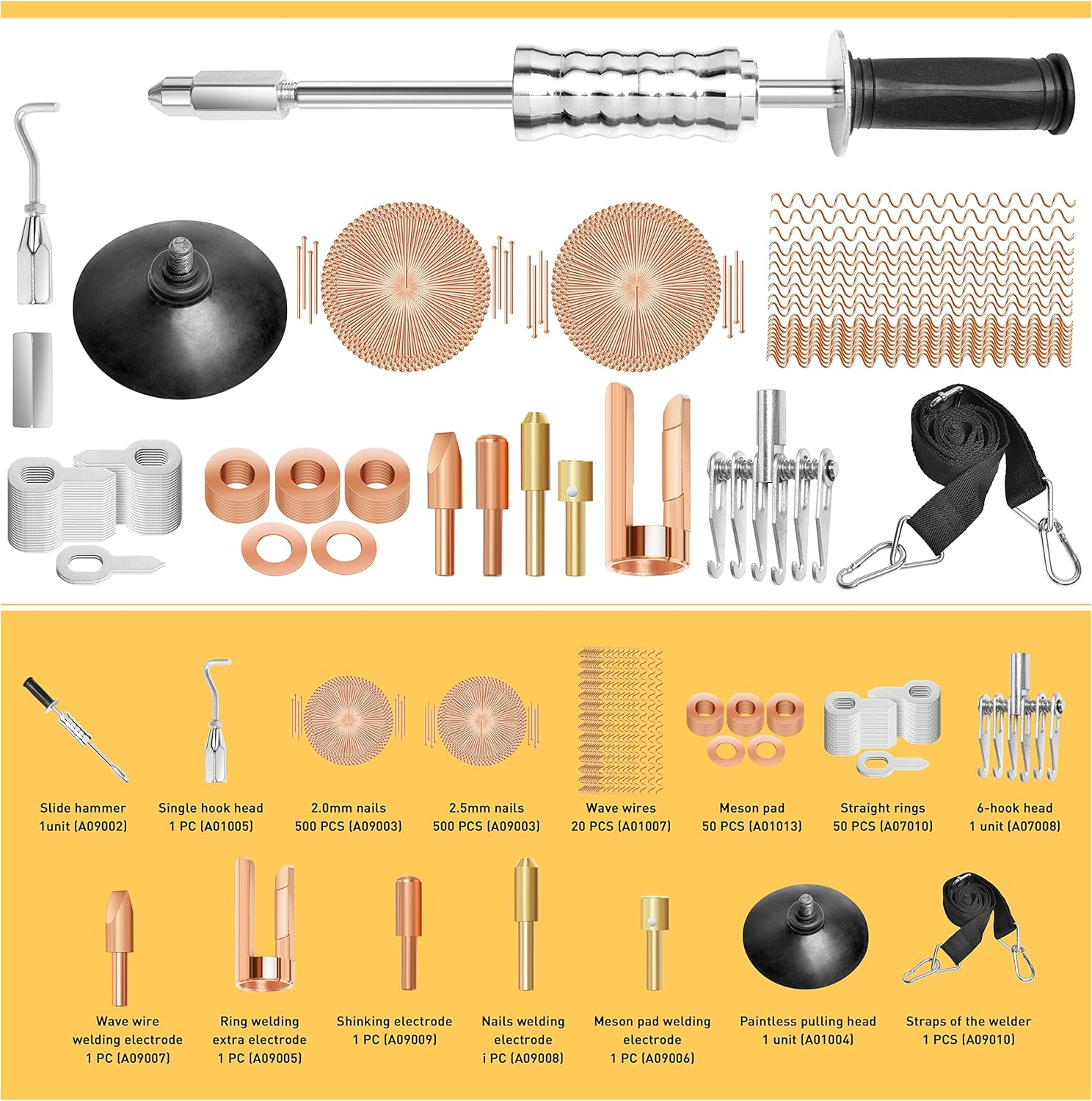110V Stud Welder Dent Repair Kit with Welding Pins G9274