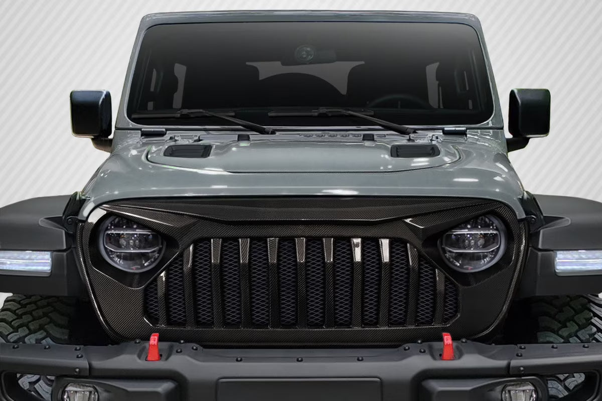 Carbon Creations Predator Grille for Jeep Wrangler JL Gladiator JT B323
