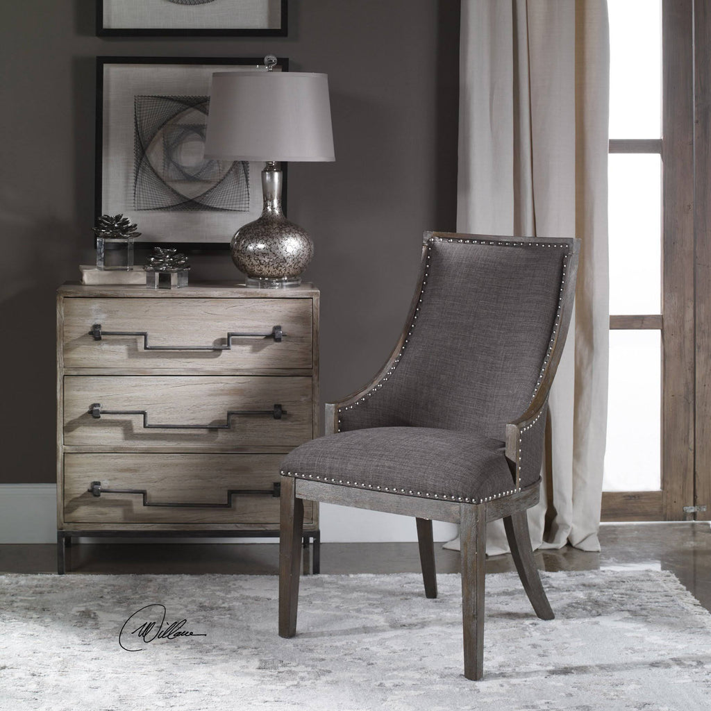 Charcoal Gray Accent Chair O358694