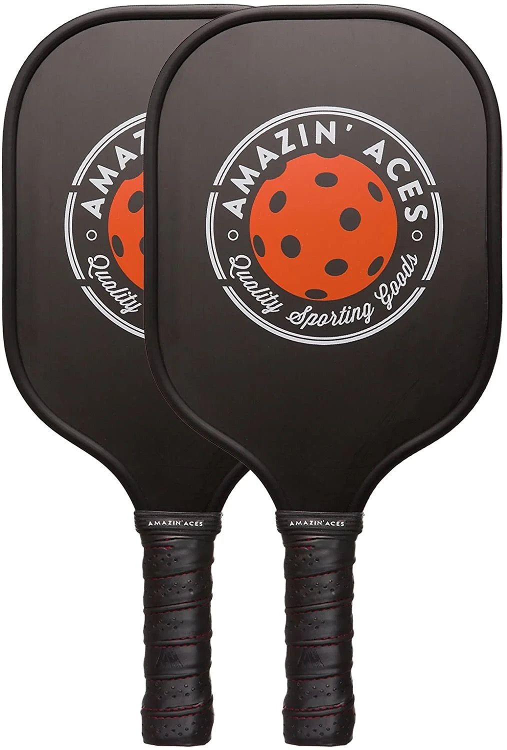 Two Graphite Pickleball Paddles Set with Four Balls and Mesh Carry Bag B79855