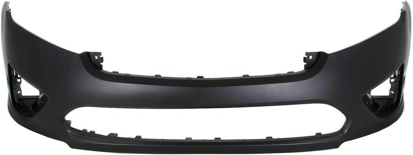 Primed Plastic Front Bumper Cover with Fog Light Holes for 2010-2012 Ford Fusion Hybrid Sedan X707587