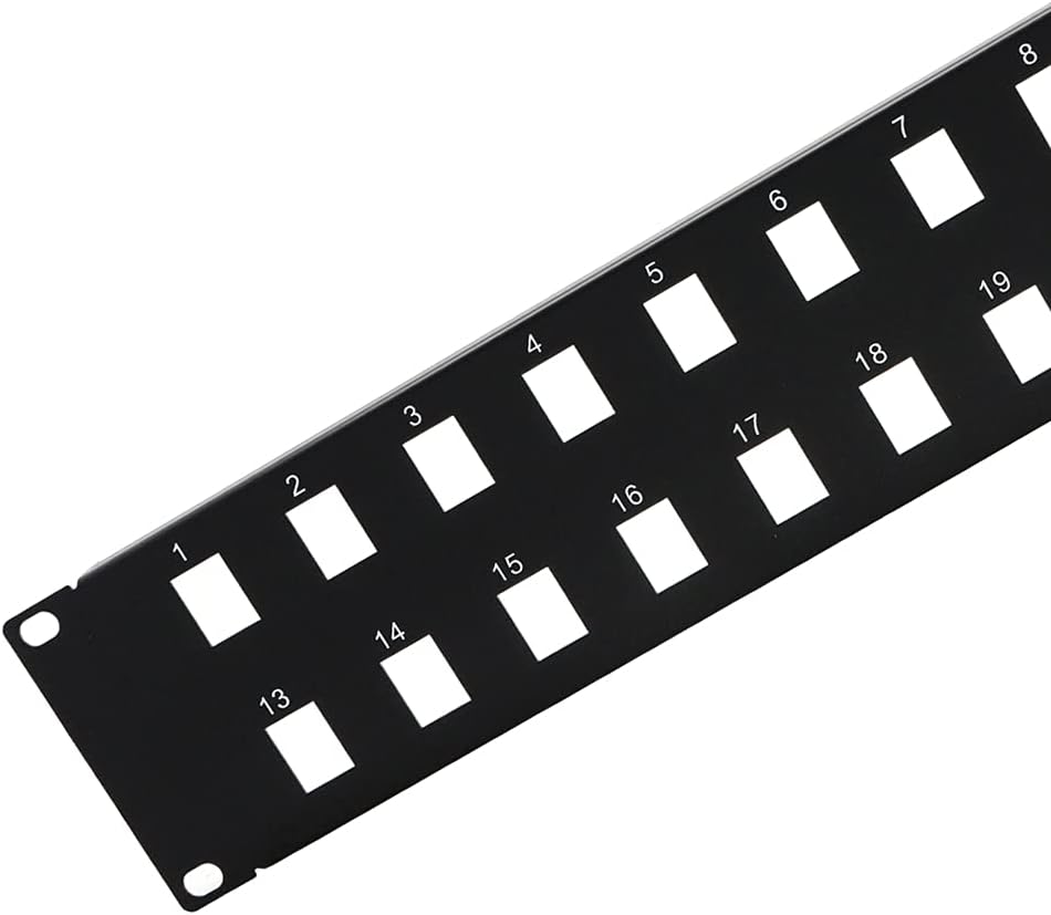 Blank Patch Panel for Keystone Jack Cat.5E, Cat.6 (24 Port) T8220