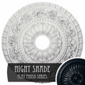 23 1/2x22OD x 3 1/2x22ID x 2 1/8x22P Hand-Painted Ceiling Medallion Y7044