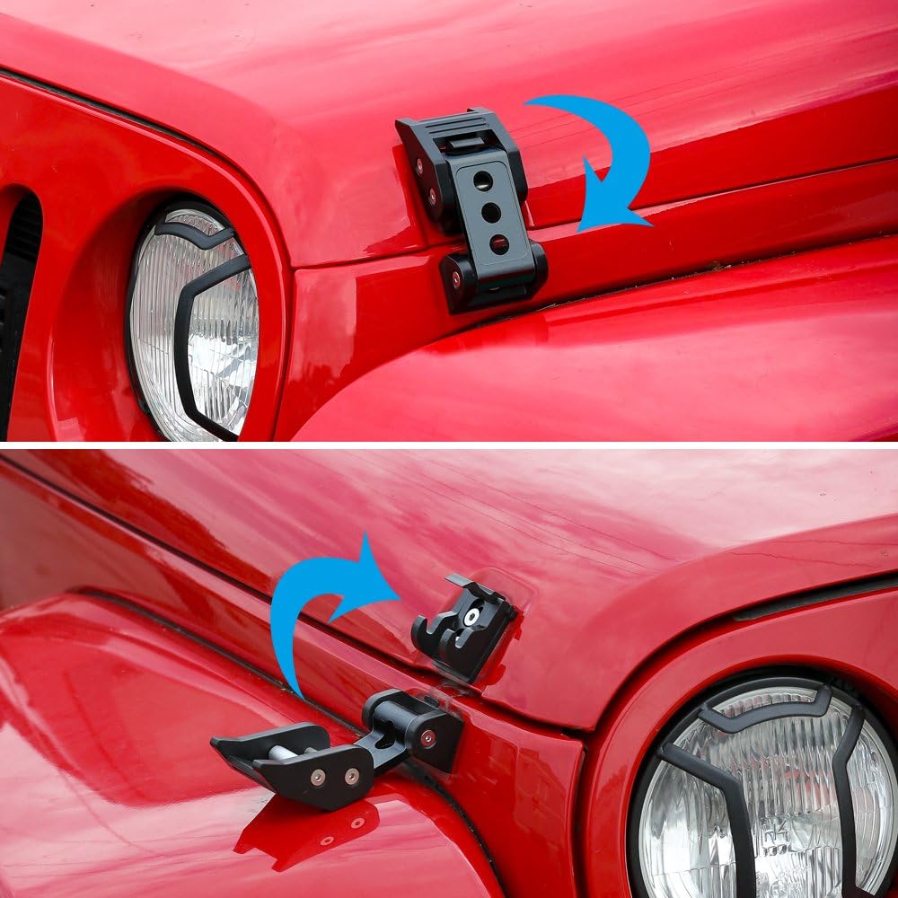 Black Stainless Steel Hood Catch Kit Pack of 2 X538
