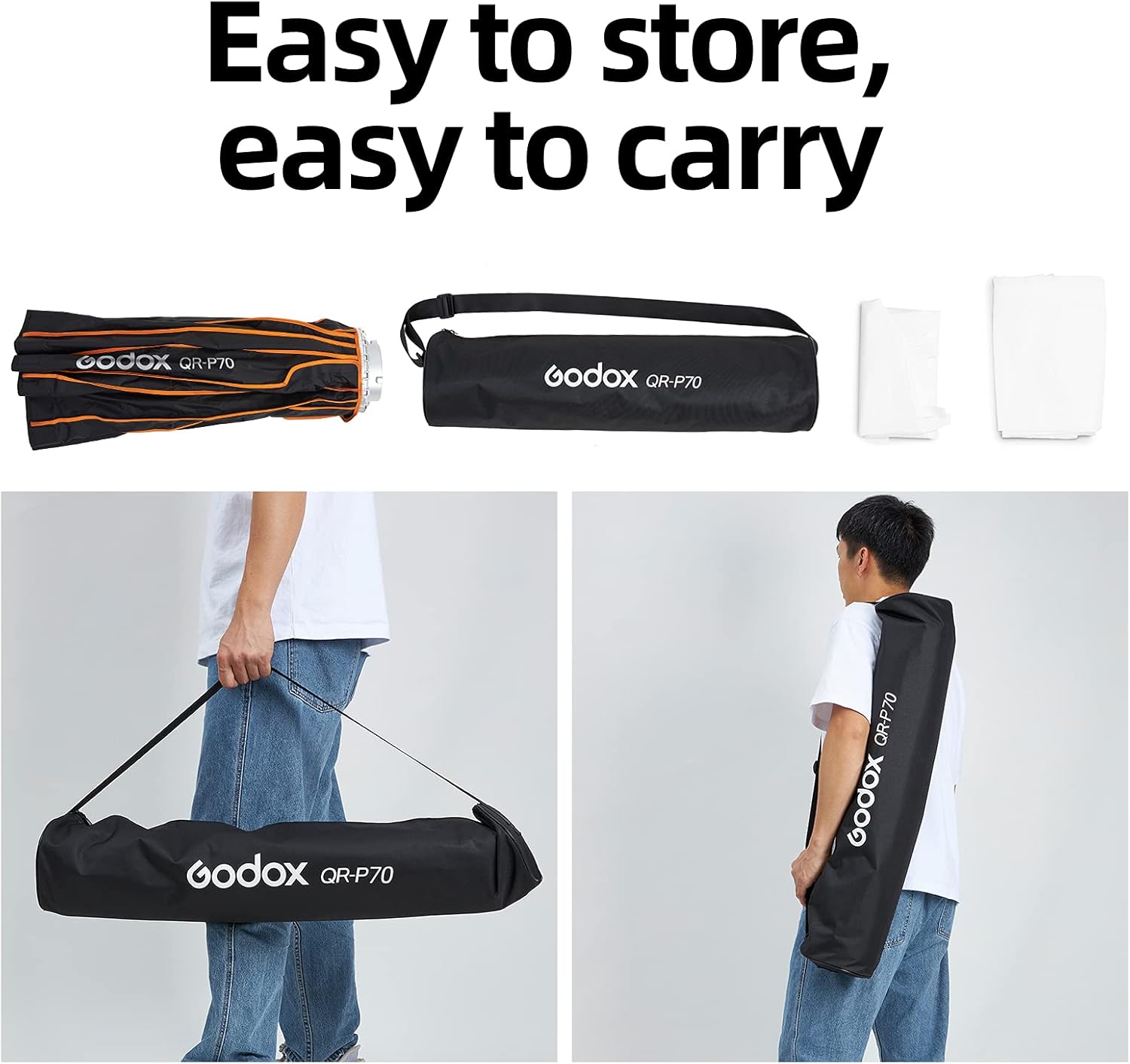 Deep Parabolic Softbox with Grid and Carrying Bag C520