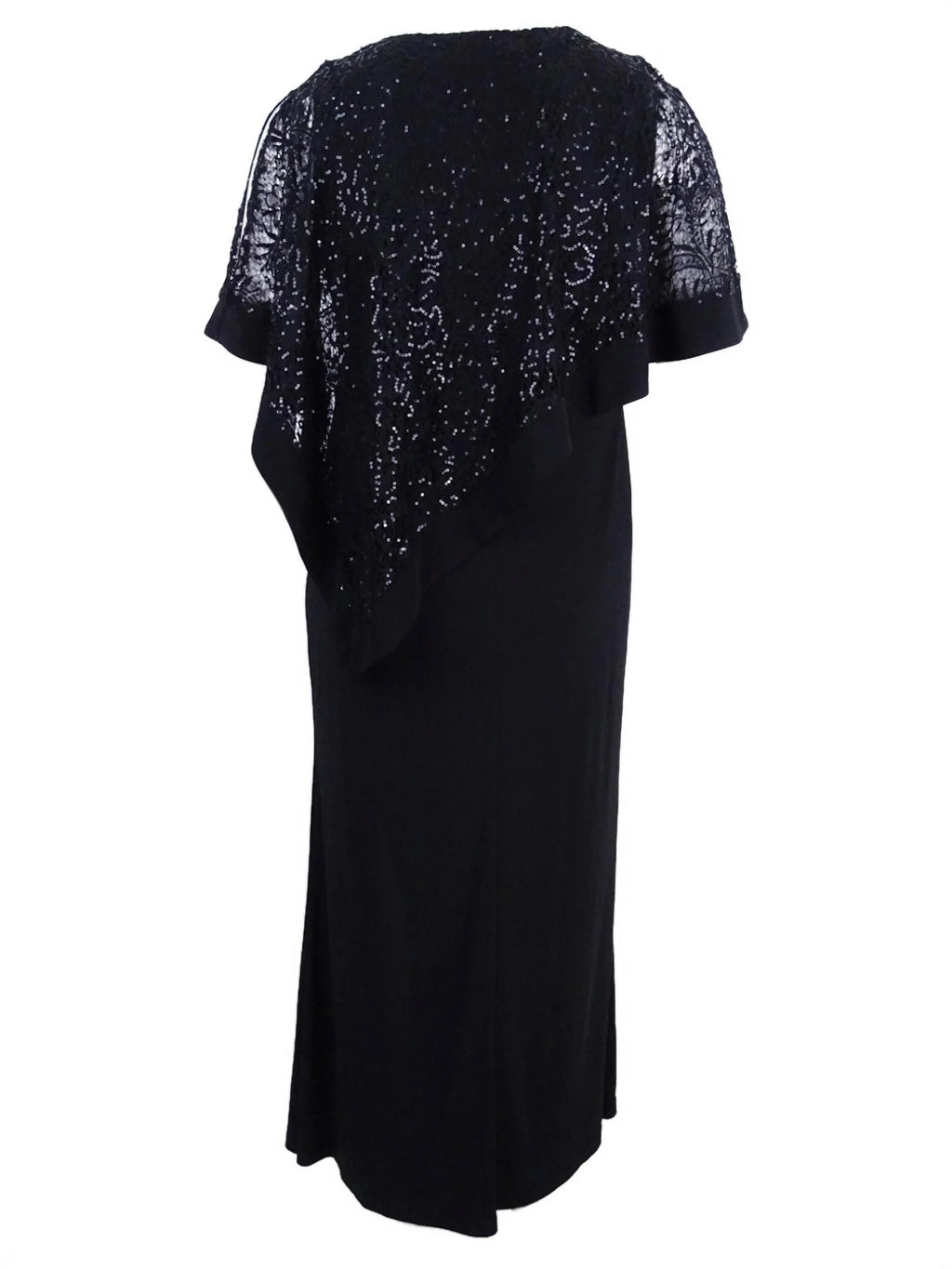 Asymmetric Sequined Evening Dress I102926