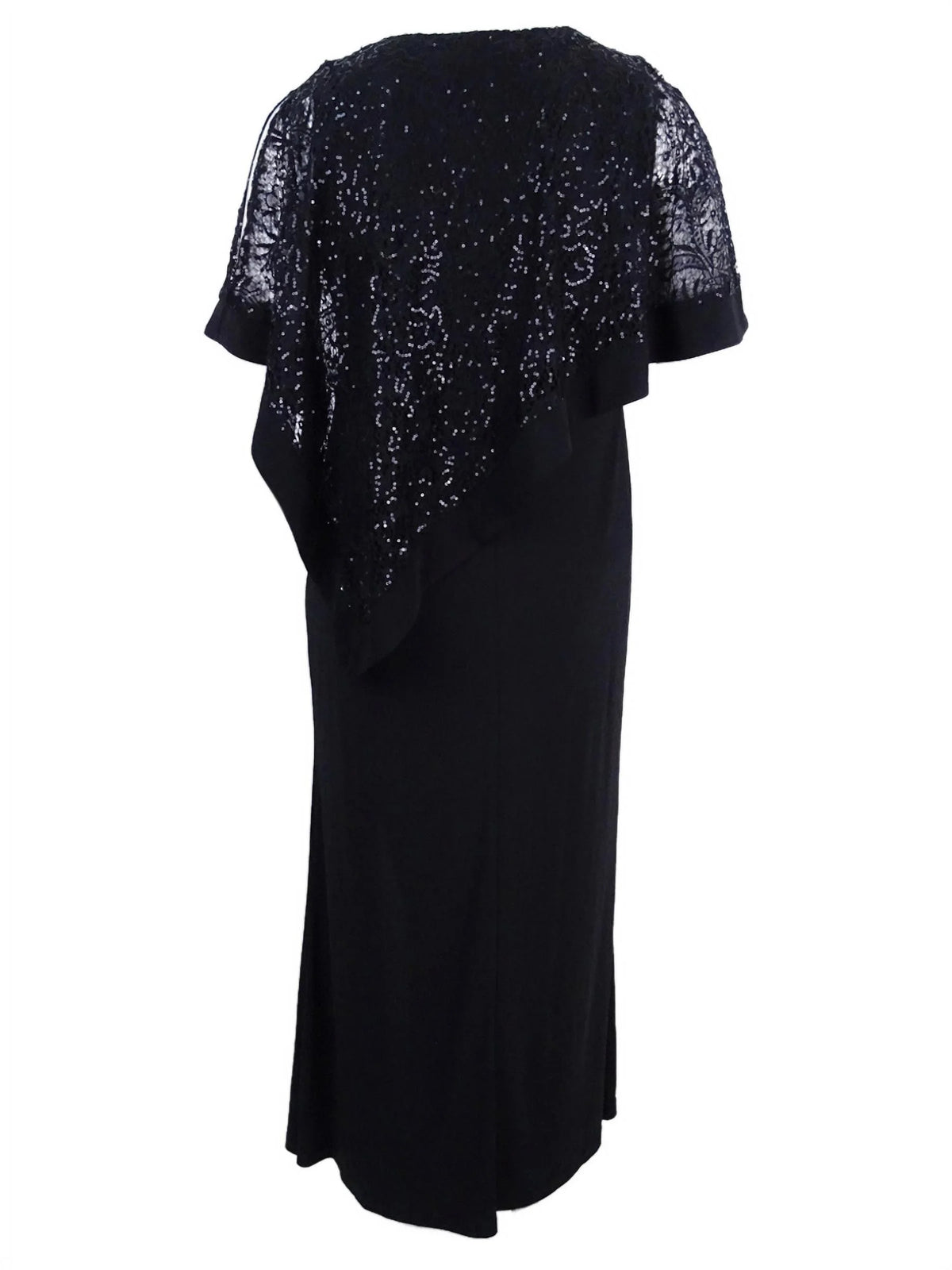 Asymmetric Sequined Evening Dress I102926