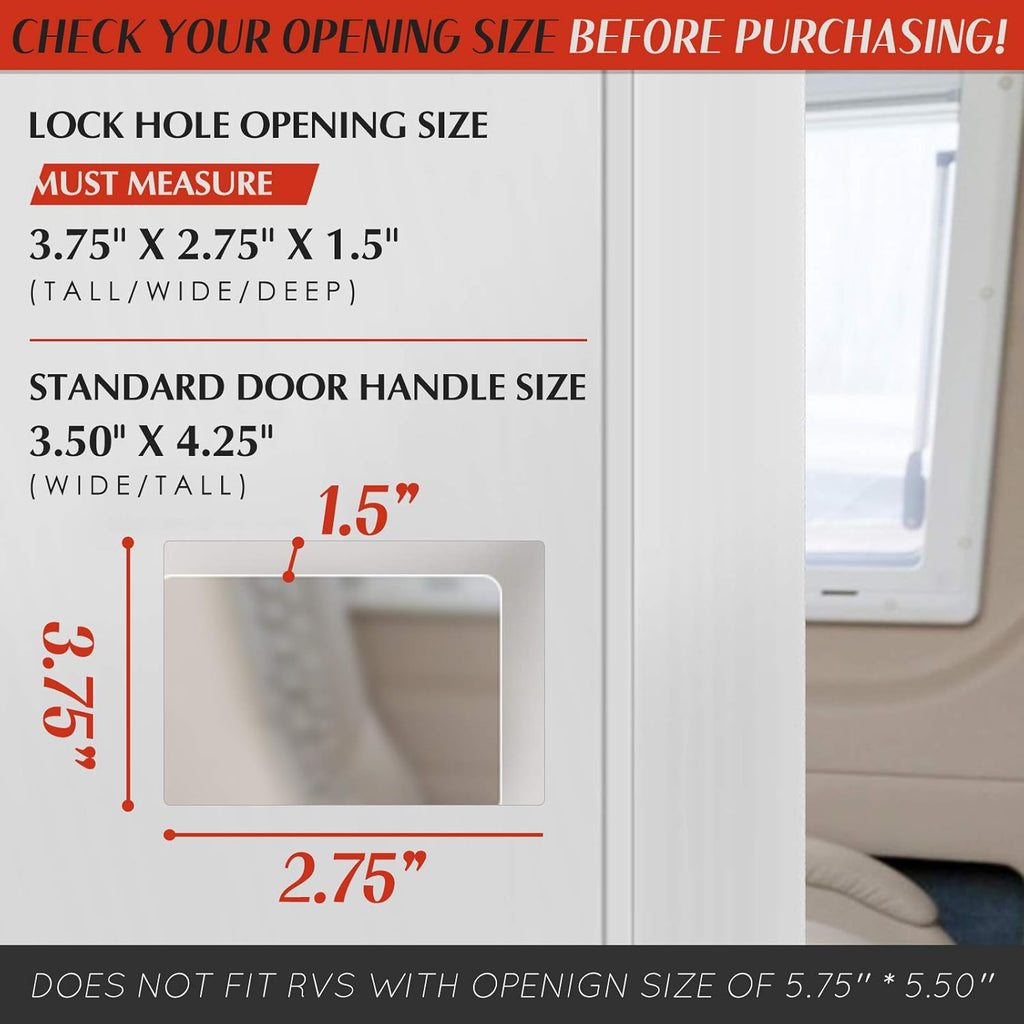 Keyless Entry RV Door Lock with Deadbolt and Two Wireless Remote Controllers Z922