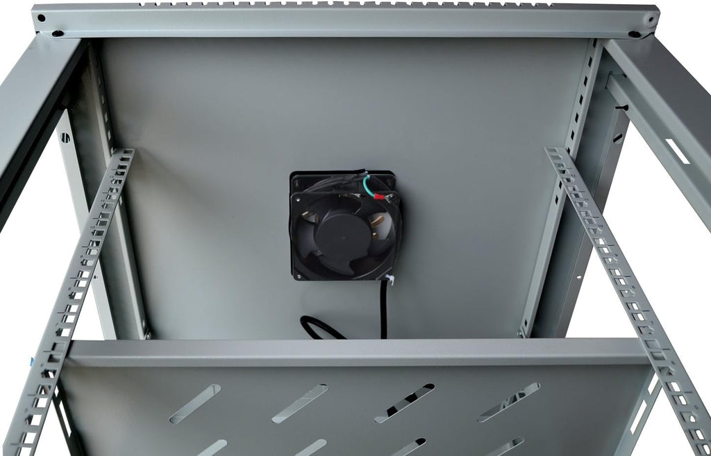 18U Wall Mount Gray IT Network Server Rack Cabinet Enclosure 24 Inch Depth L9983