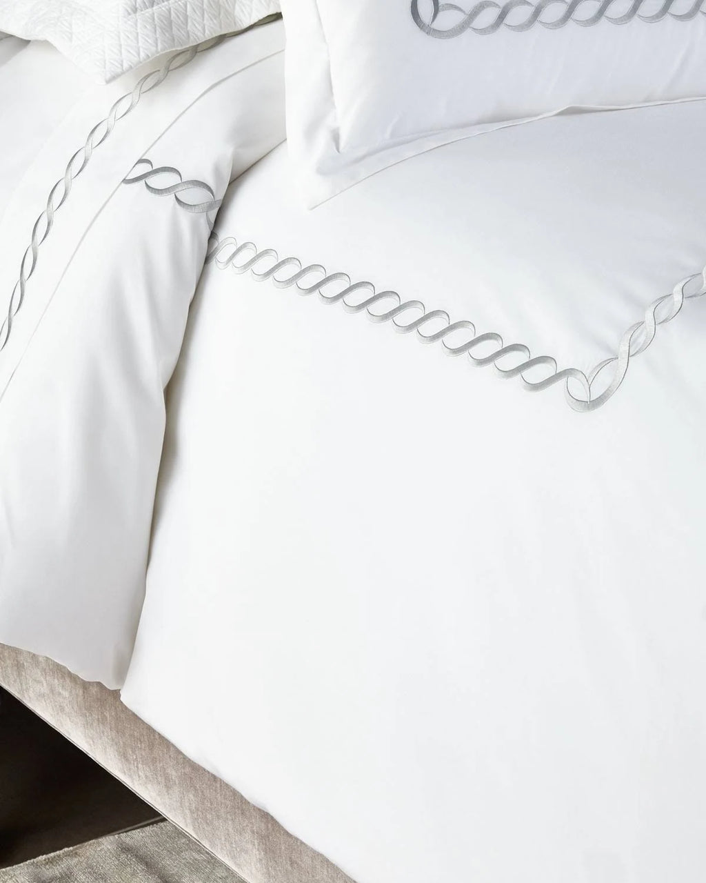 King Silver Duvet Cover Q4566