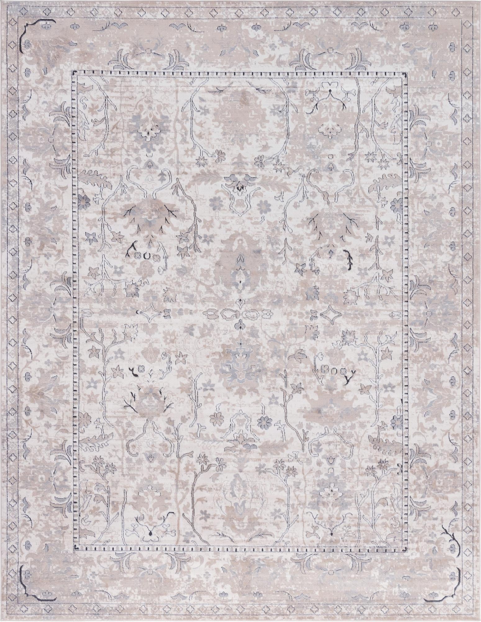 Ivory Low-Pile Rug G7493
