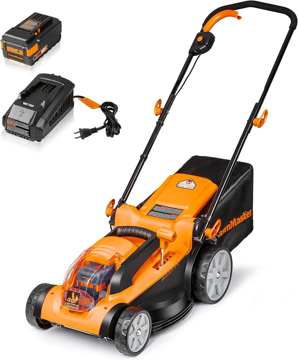 48V MAX Brushless Mower with 4.0Ah Battery and Dual Charger R52532