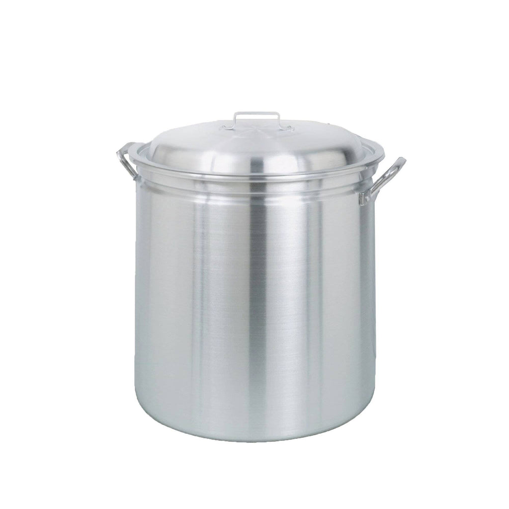 82 Quart Aluminum Stockpot with Lid and Basket S732