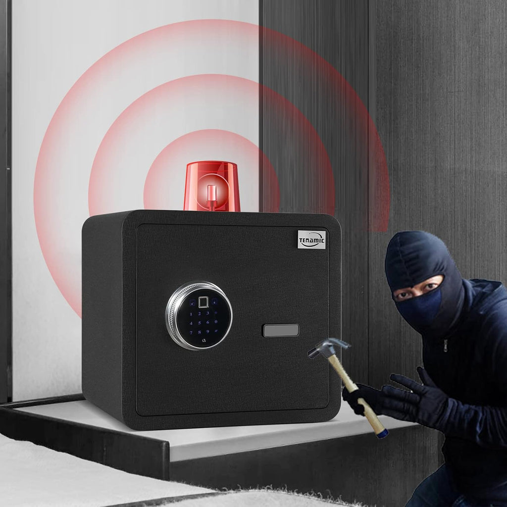 Black Biometric Fingerprint Safe Box with Touch Screen Keypad G213