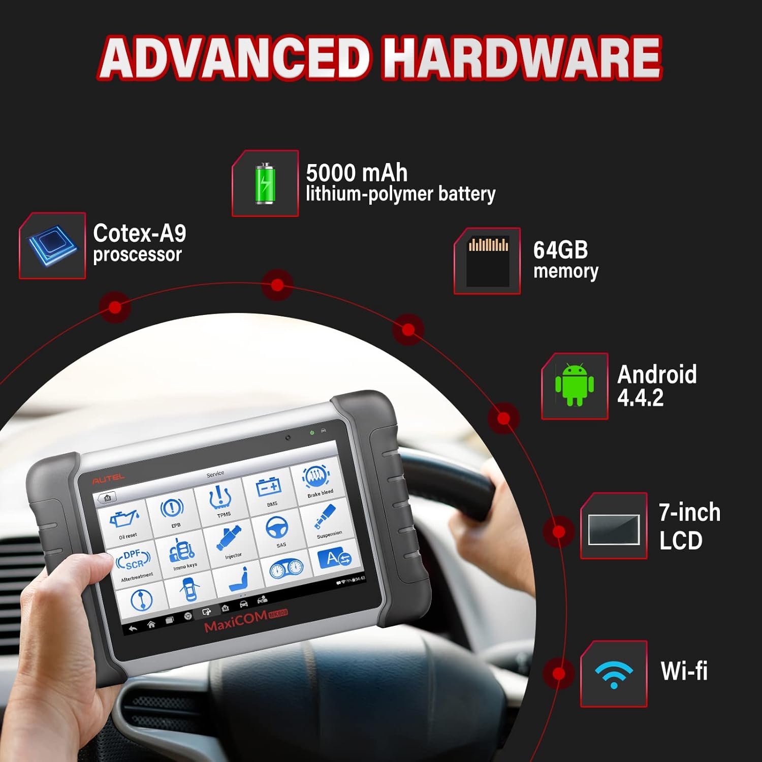 Autel OBD2 Car Diagnostic Scanner G983195