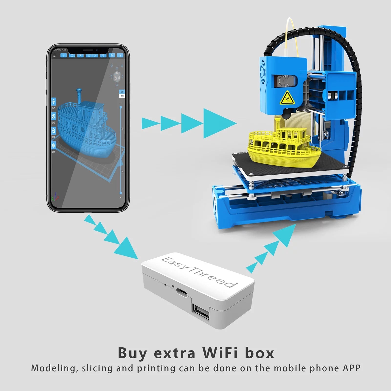 Mini 3D Printer, 100x100x100mm Print Size X67303