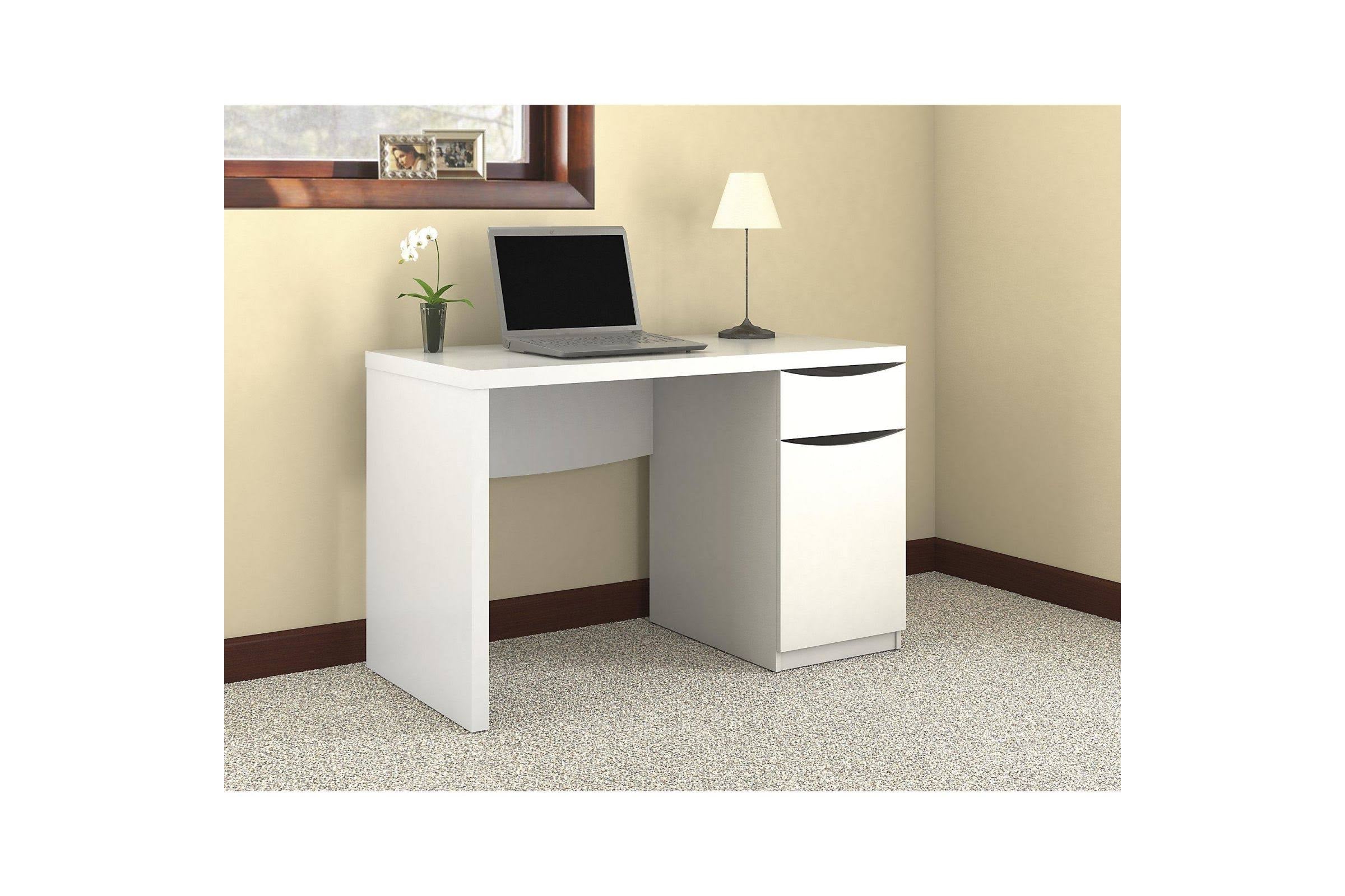 Pure White Computer Desk F35512