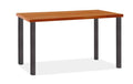 Cherry Top Table with Natural Steel Base J7754