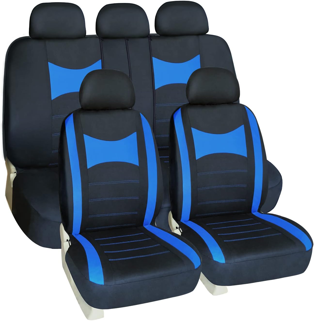 Black Full Set Car Seat Covers U35372