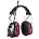 Yellow Digital AM FM Radio Headphones, 25dB NRR Ear Protection Safety Ear Muffs O67684