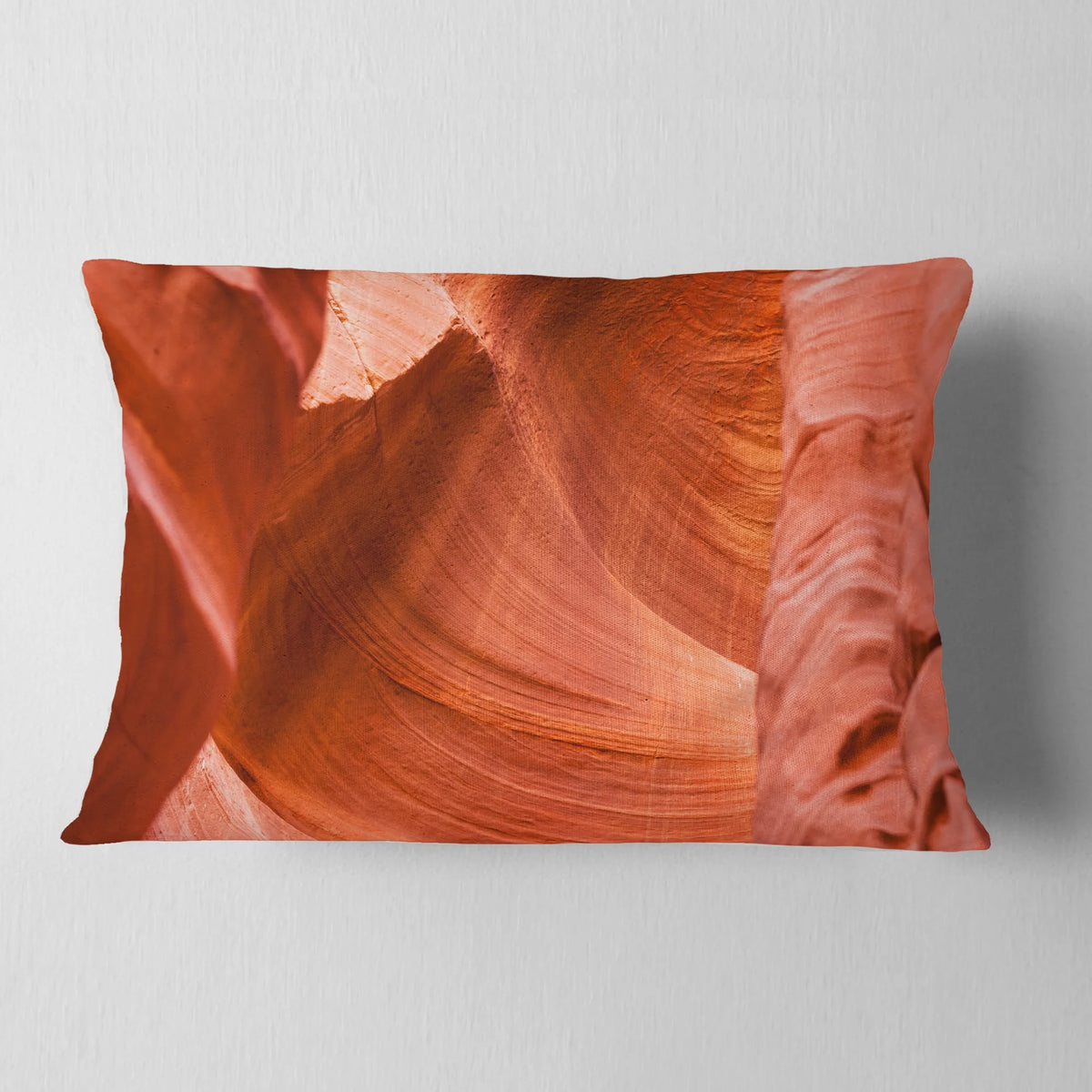 Antelope Canyon Landscape Photo Throw Pillow 12x20 F408