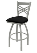 Black Vinyl Counter Stool with 360 Swivel B726