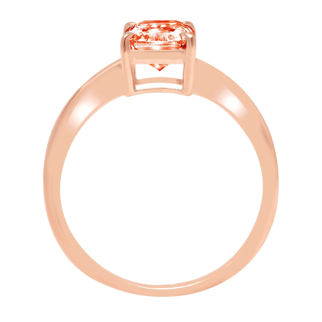 18K Rose Gold Solitaire Ring M81521