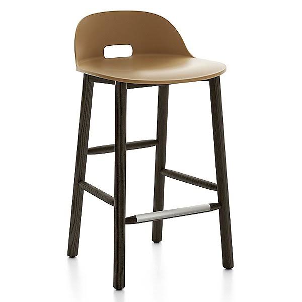 Sand Dark Ash Low Back Counter Stool F8992